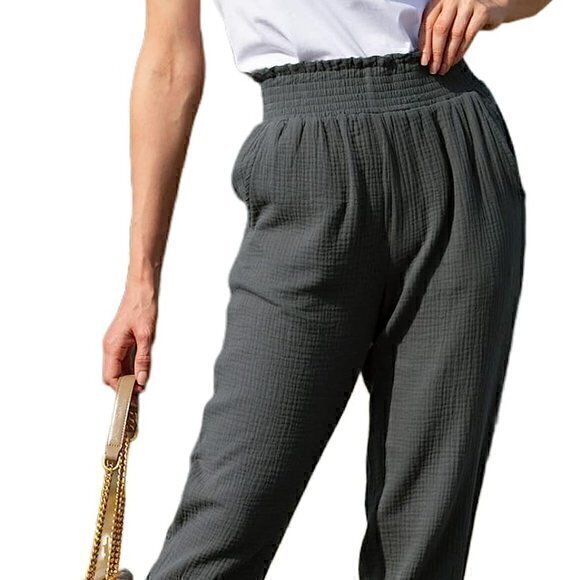 Grace Karin Pants - [Grace Karin] Hi Rise Green Capris - Size XL